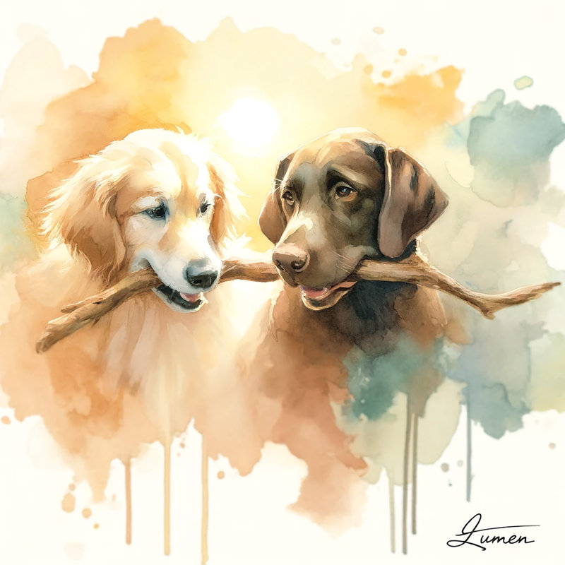 " Shared Moments " Print, 12" H x 12" W x 1" D