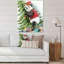 Panda portant un chapeau d'elfe de Noël - peinture sur toile-67353112-67353118