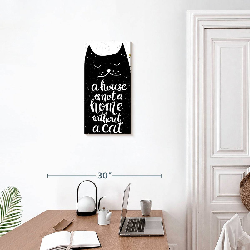 Cat Lovers Typography, 24" H x 12" W
