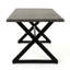 Table de salle à manger en aluminium avec cadre en acier Rolando-1411115560