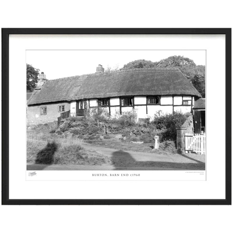 Burton, Barn End C1960 by Francis Frith - Single Picture Frame Print, 60cm H x 80cm W x 2.3cm D