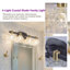 Éclairage de salle de bain mural moderne à 4 lumières à intensité variable pour miroir de salle de bain, salle d'eau, chambre à coucher