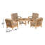 Dover Outdoor 5 - Piece Teak Conversation Set