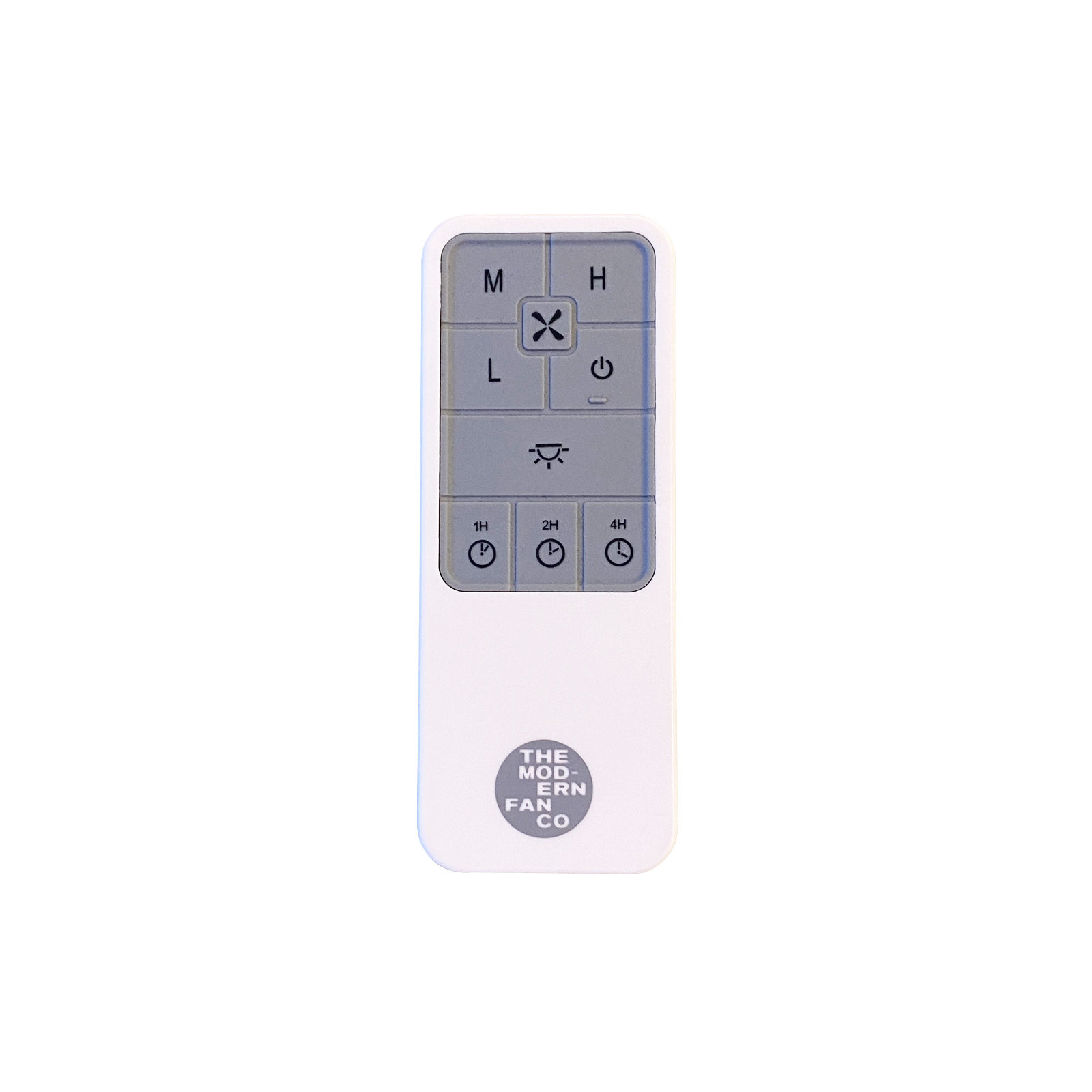 Ball 42'' 4 Blade Ceiling Fan with LED Light Kit, Gloss White, Aluminum, Handheld Remote Control (2-wire)
