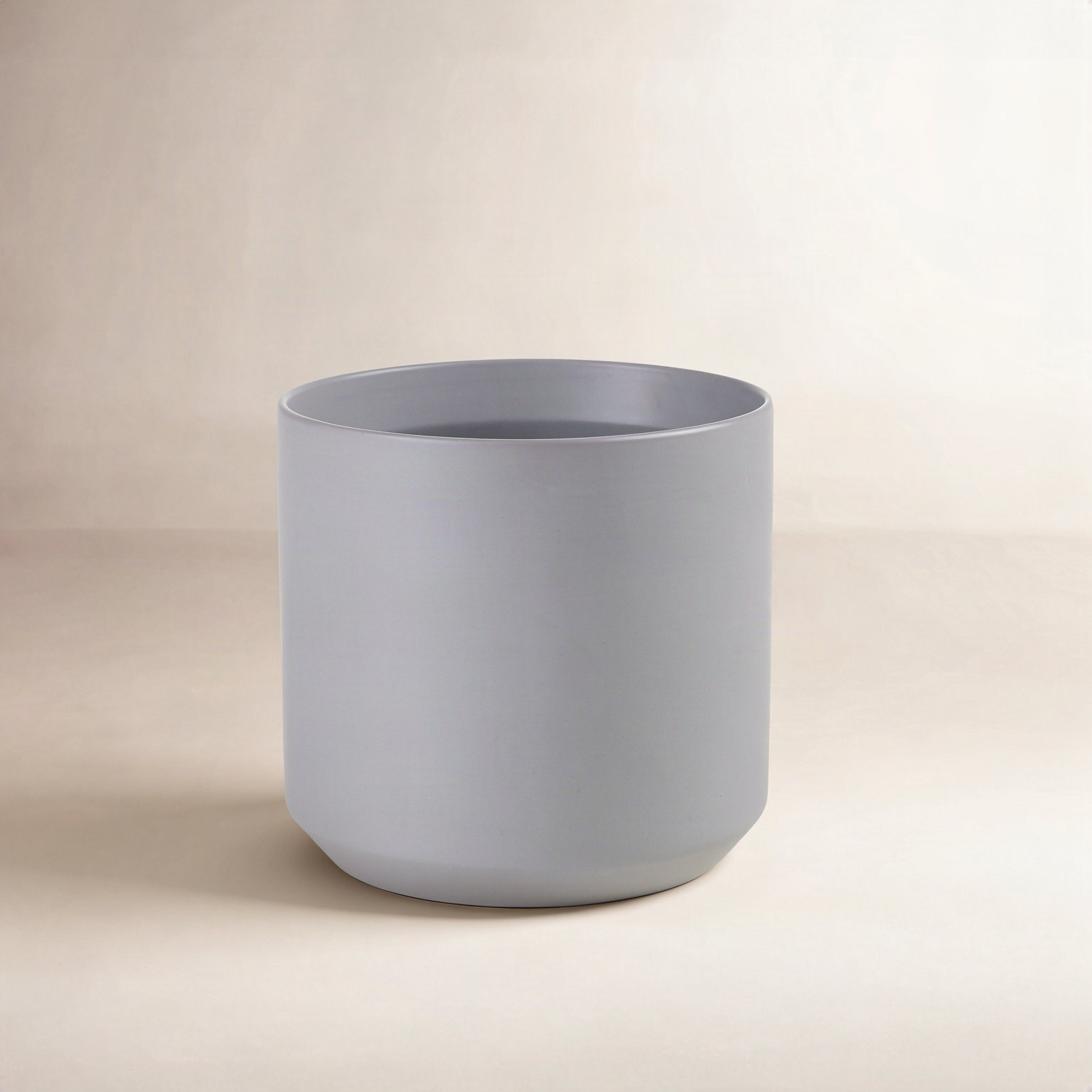 Parsons Ceramic Pot Planter, 6.75" H x 7" W x 7" D, Gray