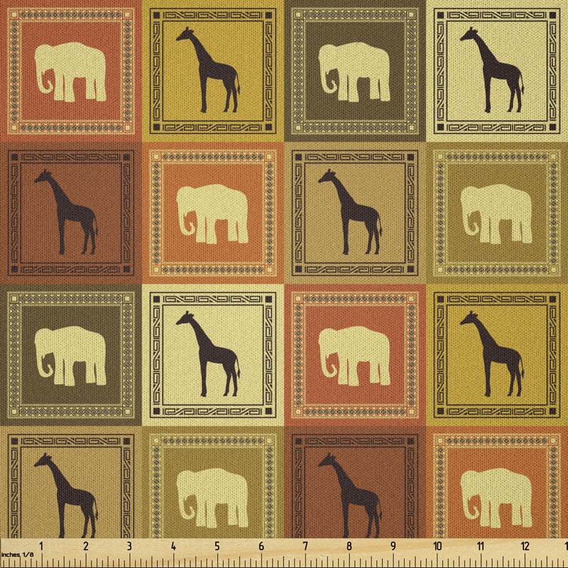 Dagrund Exotic Fauna Frame Vintage Fabric