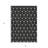 3' X 5' Black And Ivory Geometric Washable Indoor Outdoor Area Rug