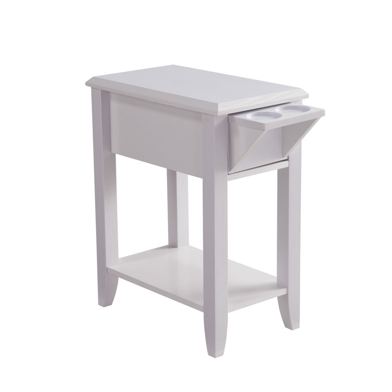 Mariby End Table with Storage, White