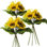 Set of 3 Artificial Sunflowers, Long Stem Silk Fake Large Sunflowers for Home, Outdoor, Wedding & Party Decor