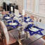 Menora en cristal de table 12 po Sparkles Home | Tiges remplies de strass | Décoration artisanale