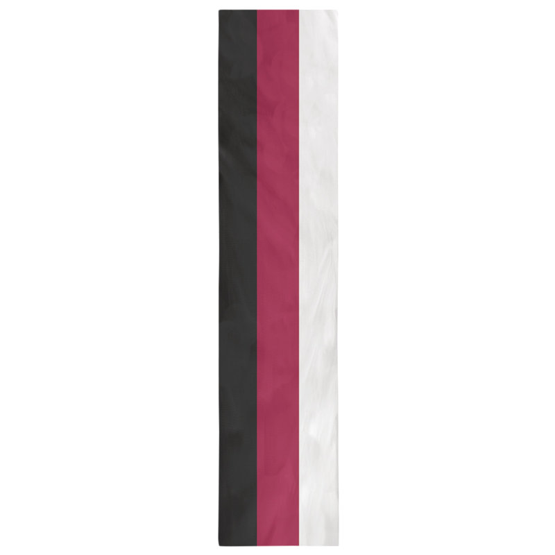 Miami Basketball Table Runner, Black/White/Red, 72" L x 16" W, Cotton blend