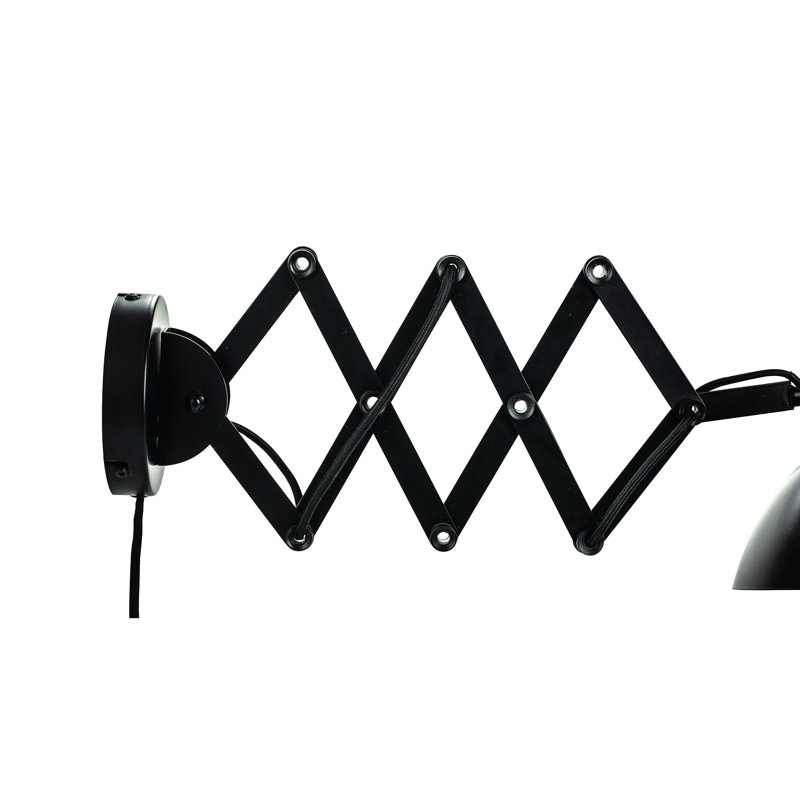 Steel Plug-in Armed Sconce