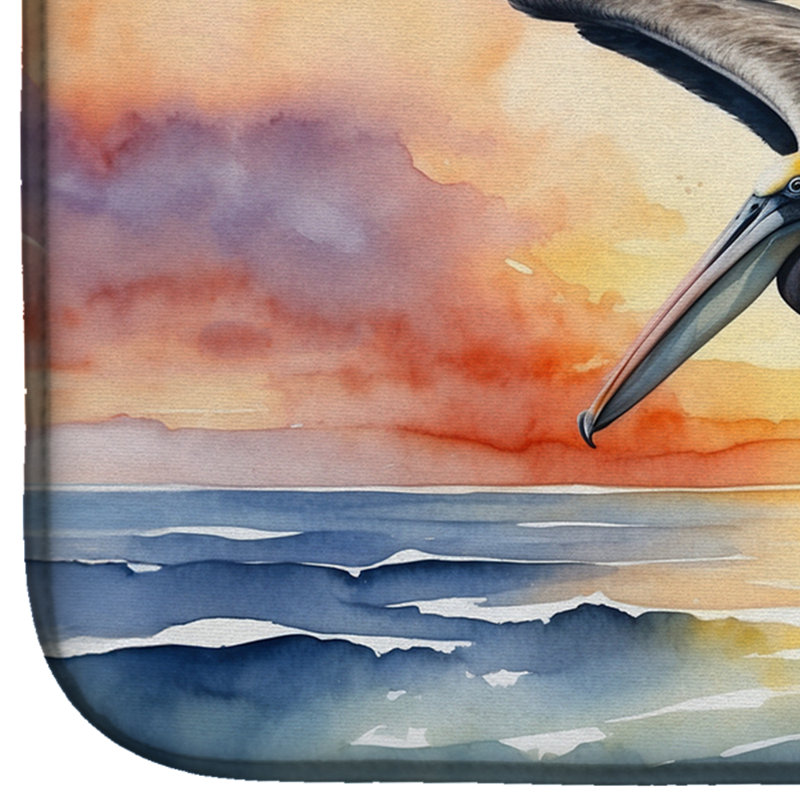 Tapis de séchage Pelican Fyling at Sunrise