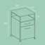 Classeur mobile verrouillable 2 tiroirs Turgeon -1795813907