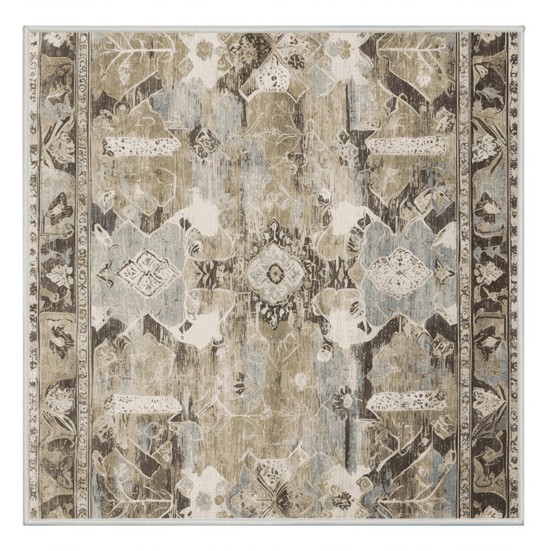 Royal Insignia Rug, Square 3'