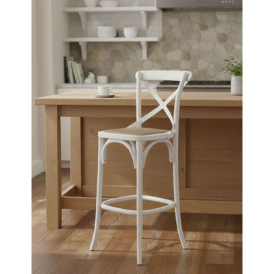 Tabouret de comptoir en bois Jupiter