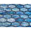 Carrelage mosaïque irisé en verre hexagonal de 1 1/4 po x 2 po-62885816