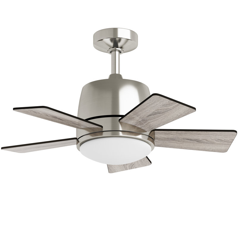 Ventilateur de plafond d'intérieur à DEL intégré 30 "avec lumière et télécommande Inlight, IN-0715-1-MD