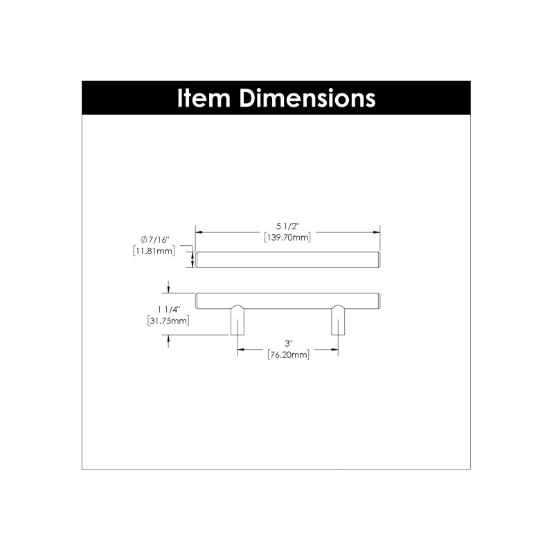 Bar Pulls Collection Pull 3 Inch, Stainless Steel