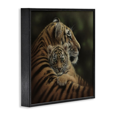 Cherished Tiger Cub Framed Giclee, design by Collin Bogle