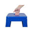 Tabouret à hauteur de comptoir 24 po, ensemble de 4 tabourets de bar en métal sans dossier, empilable, amovible et facile à assembler, pour économiser de l'espace pour un îlot de cuisine / bar / café / salle à manger (bleu)-1621274614-1621274510