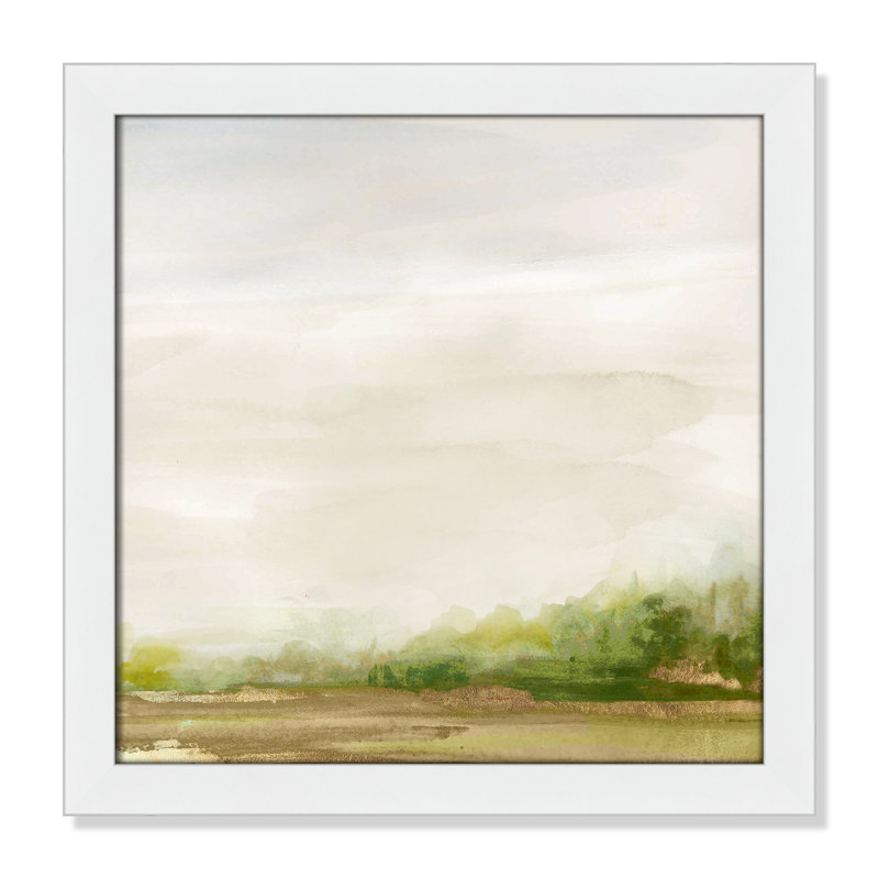 Icare Evening Stroll - peinture encadrée, H 18 po x l 18 po x P 1,12 po, Cadre blanc