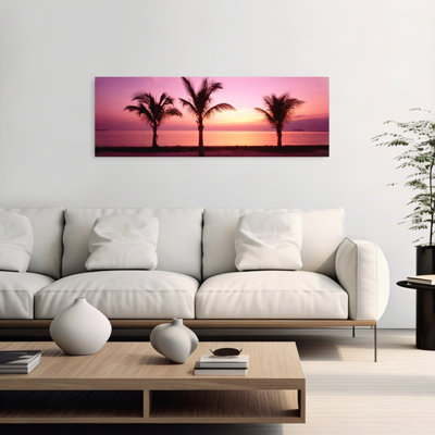 Miami Beach, Floride, États-Unis, art abstrait coloré sur une plage de palmiers abstraits