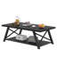 Table basse 47 "avec tablette de rangement Hulte, noir-1017590473