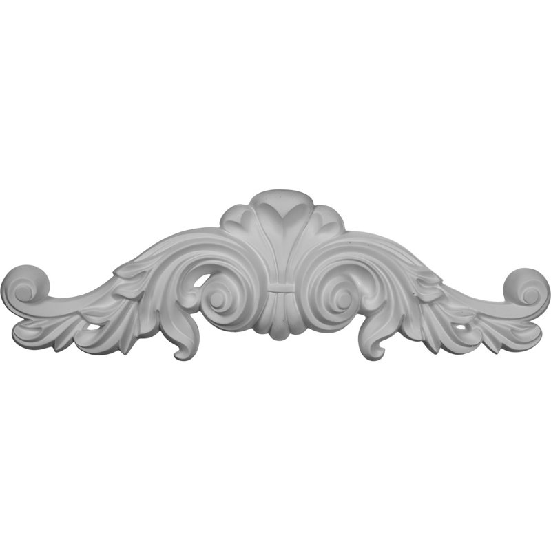 Primed Architectural Urethane Scroll Onlay 7.25'' H x 23.5'' W