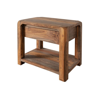 Bueno 40cm W Solid Wood Bedside Table