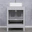  Ensemble de meuble-lavabo simple 24 po avec plateau en bois manufacturé, lavabo en céramique et robinet économiseur d'eau-2082204079-2082204078
