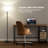 Floor Lamp For Bedroom, 3 Color Temperature LED Floor Lamp With Pull Chain Switch, Modern Standing Lamps For Living Room, Office, Kids Room, Reading(Bulb Included, White Shade)-546508258-546508285