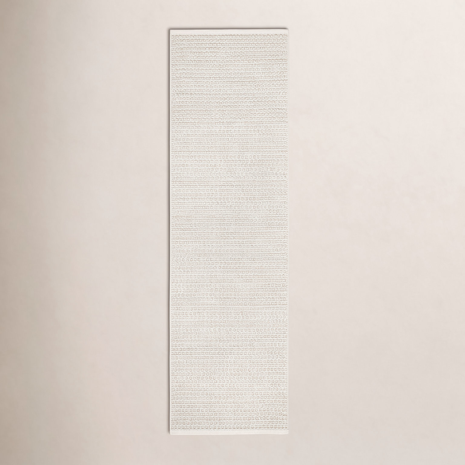Veranda Ivory Hand-Woven Performance Rug, Runner 2'6" x 8'