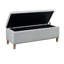 Banc de rangement rectangulaire à fermeture douce avec beaucoup d'espace et une fabrication durable, parfait pour la vie moderne