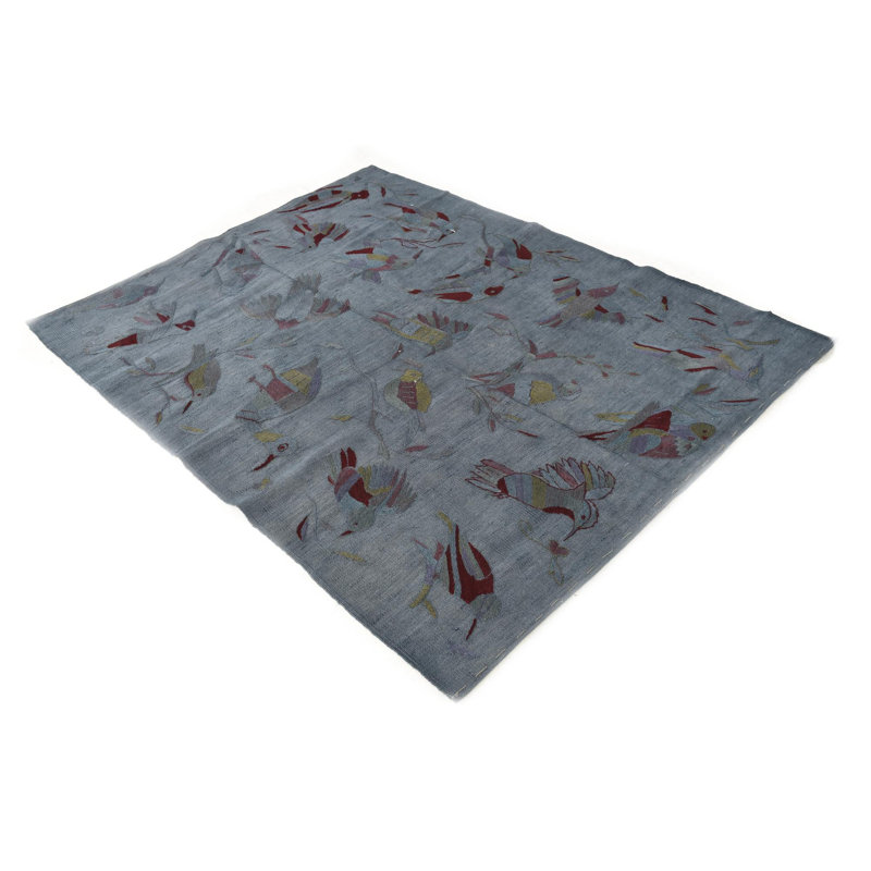 Tapis gris graphite 4 x 6 Pinkerton