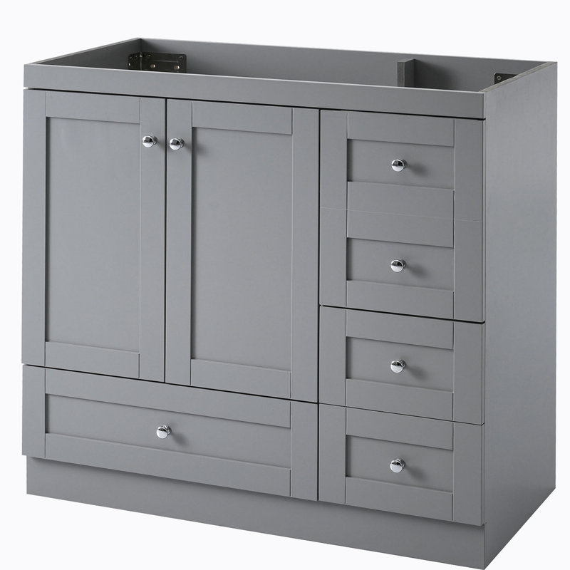 Base de meuble-lavabo simple 35,00 po seulement, Gris