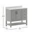 Ensemble de meuble-lavabo simple 36 po avec lavabo, armoire, tablette de rangement ouverte et tiroirs de rangement Caniya-1054957969-1045739432-1030700855