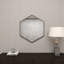 Miroir mural hexagonal en bois avec cadre minimaliste-1824171747