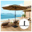 Base de parasol en métal Outsunny
