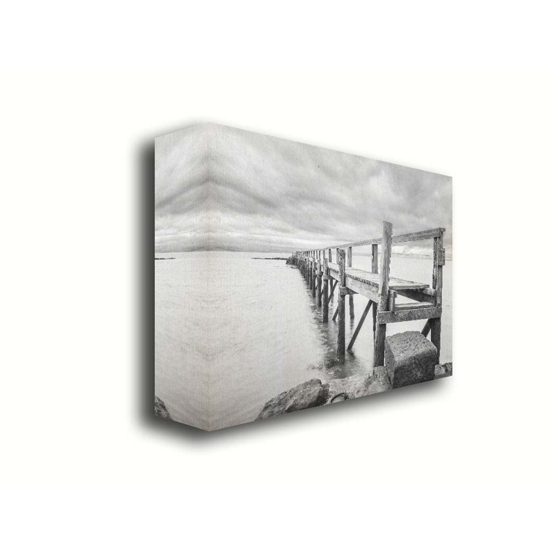 Jetée en Écosse par Hal Halli. Toile giclée sur toile tendue avec cadre flottant, Toile tendue, Ne s’applique pas