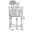 Console noyer massif et bois manufacturé-341780132