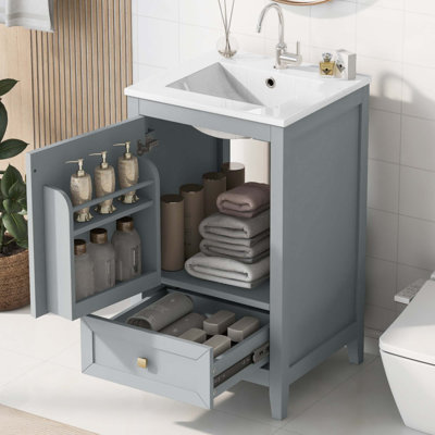 Meuble-lavabo de 20 po avec lavabo