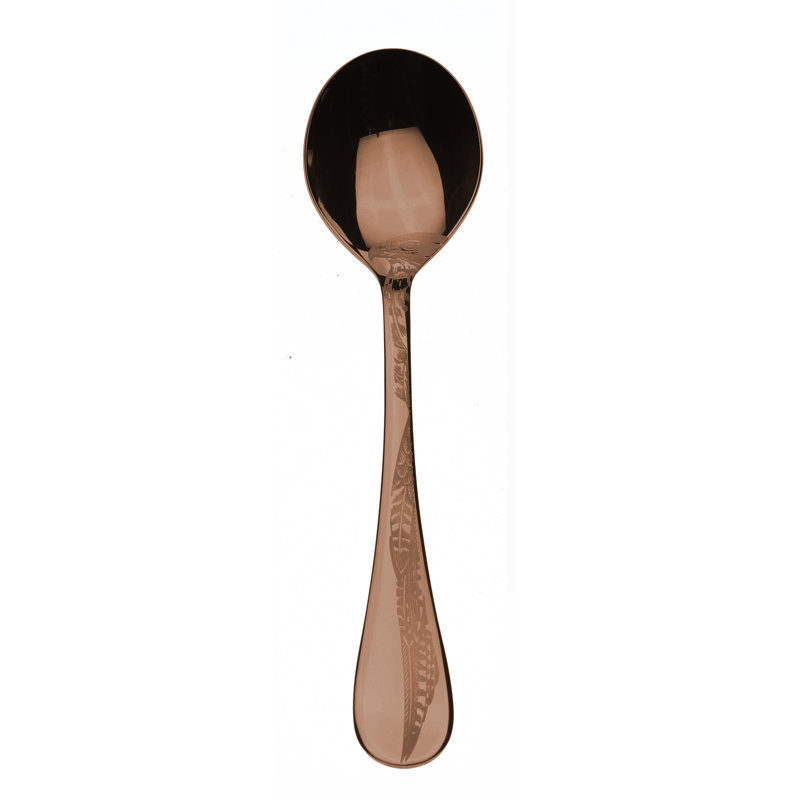 Caccia Stainless Steel Soup Spoon, Bronze