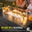 Outdoor 7-piece Patio Furniture Set With Fire Pit Table, 9-person Seating Sofa Set-1419027777