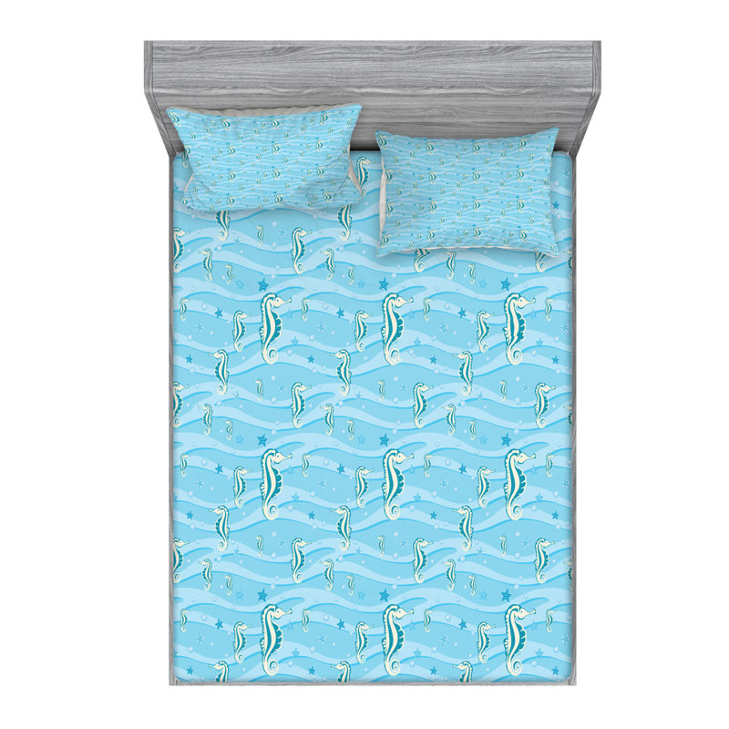 Microfiber Sheet Set, Queen Sheet Set with Fitted Sheet