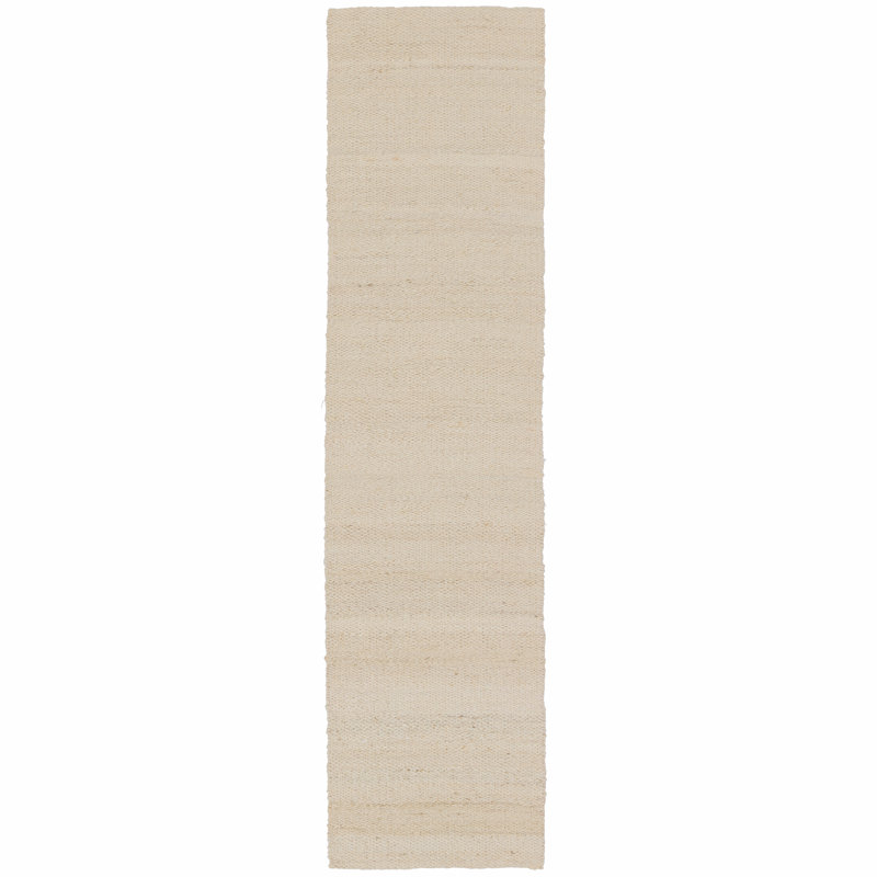 Naturals Tobago Jute / Sisal Area Rug in Egret, Runner 2'6" x 10'