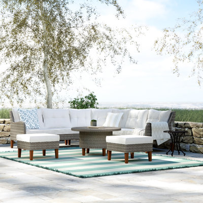 Cearley Upholstered Curved Sectional Symmetrical