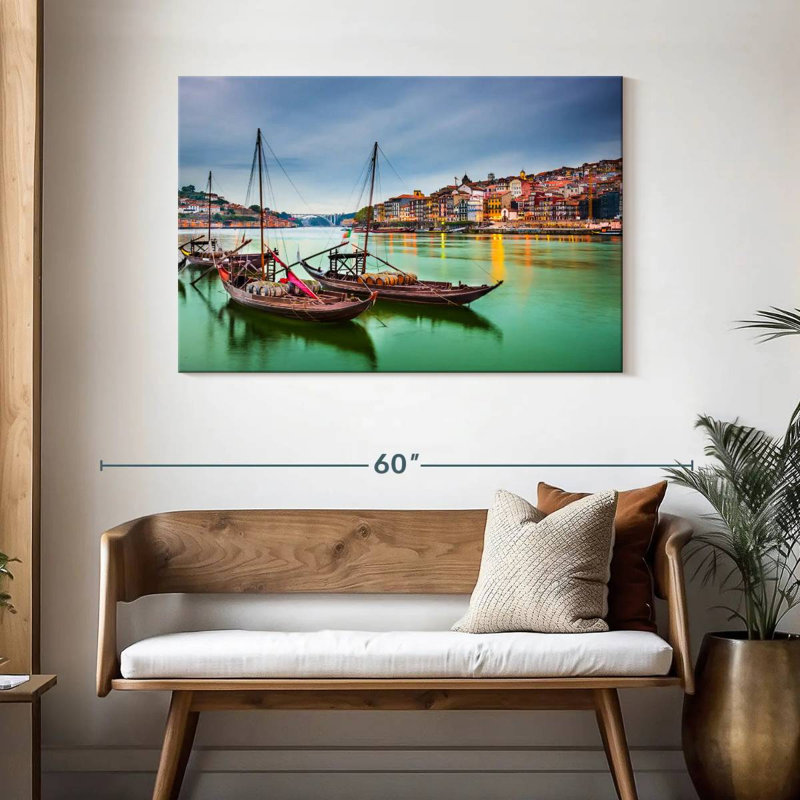 Bateaux à Porto, H 30 po x l 45 po