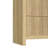 Palaiseur 2-Drawer Nightstand with USB in Natural