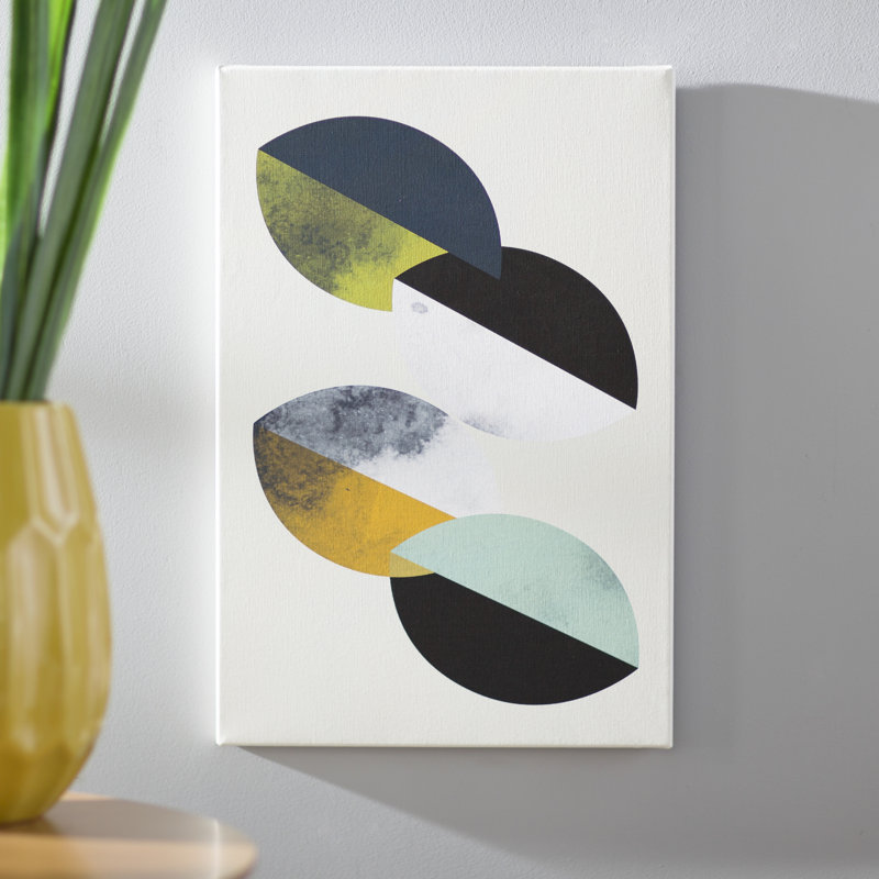 «Saucers», impression sur toile tendue, H 18 po x l 12 po x P 1,5 po, Pas de tapis, Toile tendue